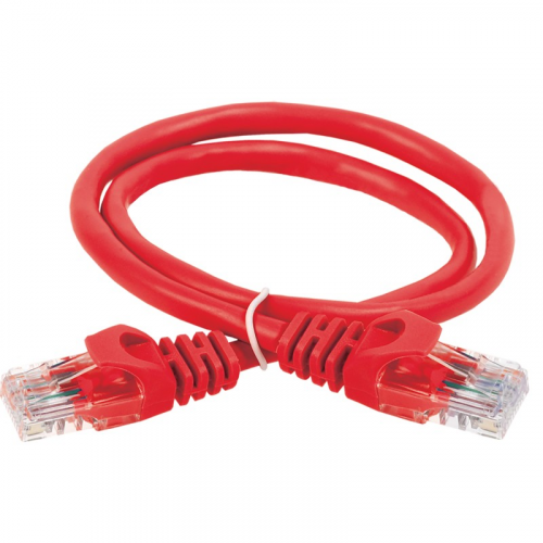 ITK Коммутационный шнур (патч-корд) кат.6 UTP PVC 1м красный, цена за 1 шт