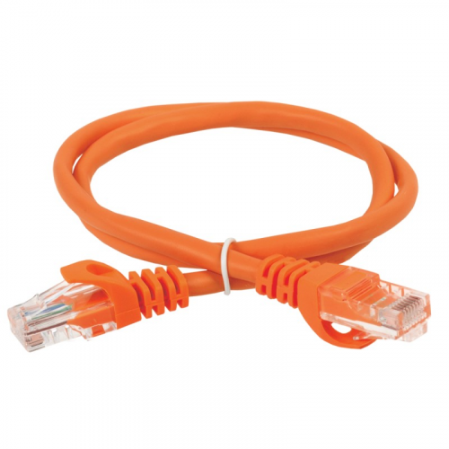 ITK Коммутационный шнур (патч-корд) кат.5E UTP 5м оранжевый, цена за 1 шт
