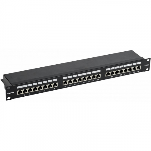 Патч-панель 1U кат.5E FTP 24 порта (Krone) GENERICA, цена за 1 шт