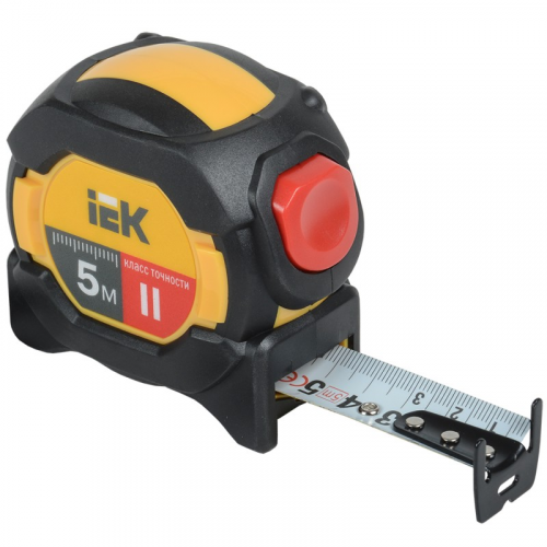Рулетка измерительная PROFESSIONAL 5м IEK, цена за 1 шт