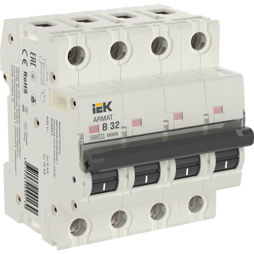 ARMAT Автоматический выключатель M06N 4P B 32А IEK, цена за 1 шт