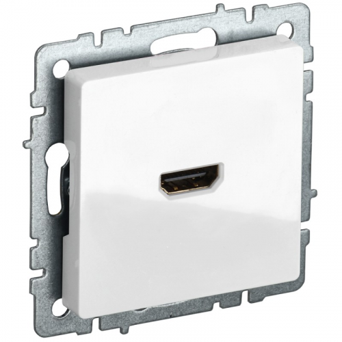 BRITE Розетка HDMI РHDMI-0-БрБ белый IEK, цена за 1 шт