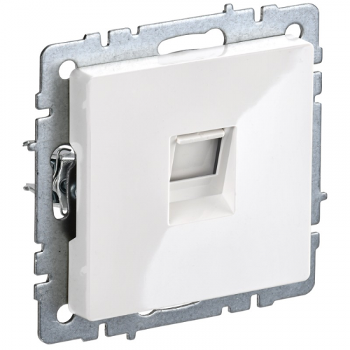 BRITE Розетка компьютерная RJ45 кат.6 РК11-БрБ белый IEK, цена за 1 шт