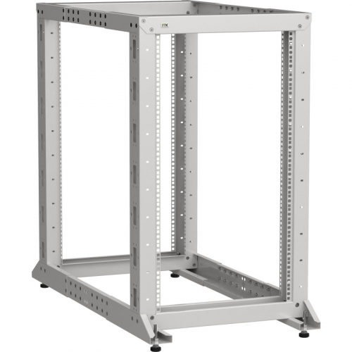 ITK LINEA F Стойка двухрамная 42U 600х600-1000мм серая, цена за 1 шт