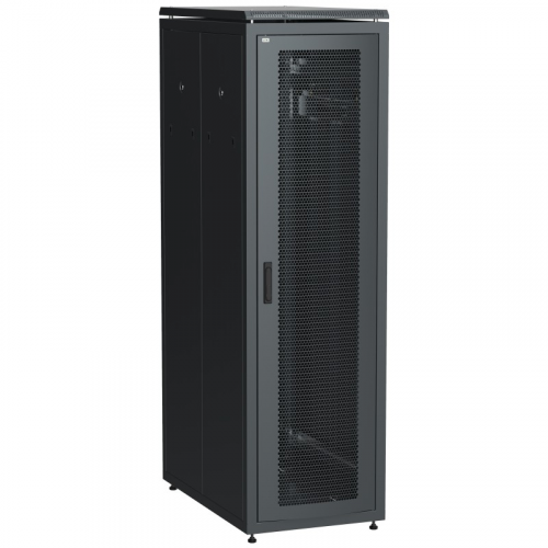 ITK LINEA N Шкаф сетевой 19" 42U 600х1000мм перфорированные двери черный, цена за 1 шт