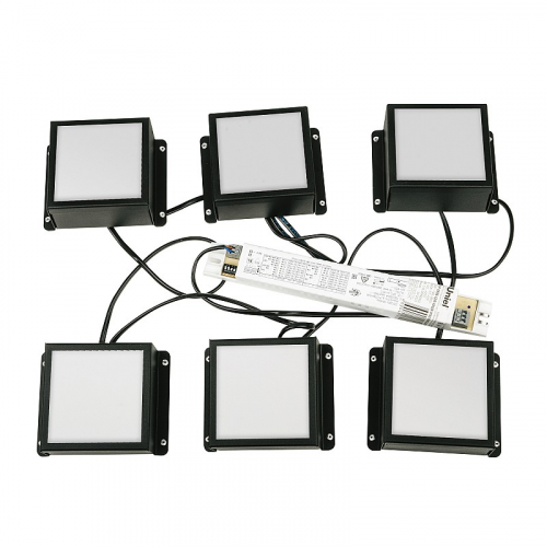 Панели светодиодные Uniel ULP-0808 42W/4000К IP40 GRILYATO BLACK KIT06, цена за 1 шт