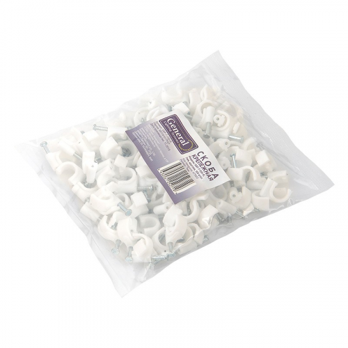 Скоба крепежная GBF-10-50-R, 10мм, круглая, 50 штук, 1/300, цена за 1 упак