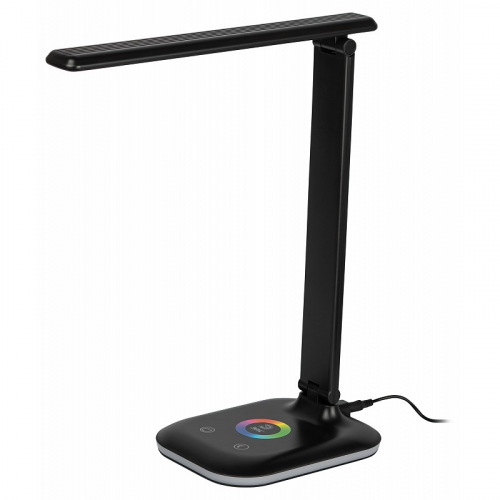 NLED-502-11W-BK Настольный светильник ЭРА NLED-502-11W-BK светодиодный с RGB ночником черный, цена за 1 шт