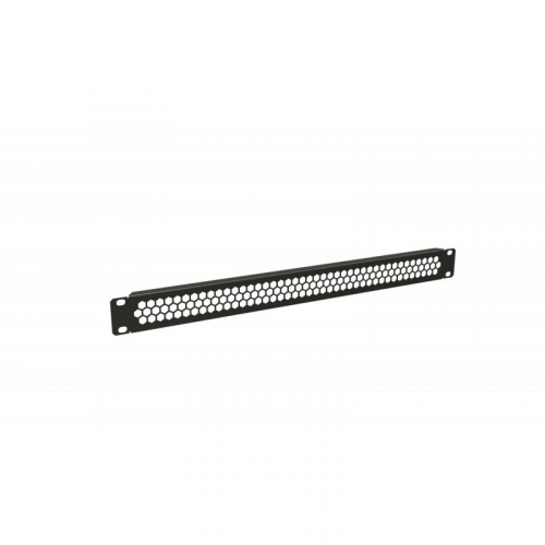 Hyperline BPD-1-RAL9005 Фальш-панель перфорированная на 1U, цвет черный (RAL 9005), цена за 1 шт