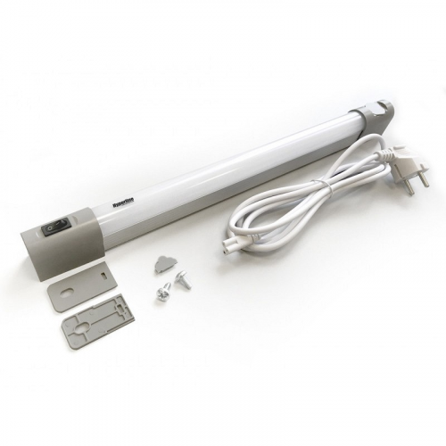 Hyperline TL19-LED-10W-EU Осветительная панель 19 дюймов, LED 10W, 110/220V, 19 дюймовое крепление+ магнитное крепление, 483х30х48мм, длина кабеля 2м, евровилка, цена за 1 шт