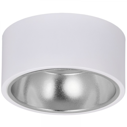 LIGHTING Светильник 4017 накладной потолочный под лампу GX53 белый/хром IEK, цена за 1 шт
