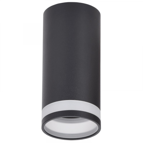LIGHTING Светильник 4005 накладной потолочный под лампу GU10 черный IEK, цена за 1 шт