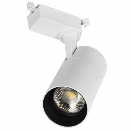 LIGHTING Светильник светодиодный трековый ДТО 1302 20Вт 4000К однофазный 24град белый IEK, цена за 1 шт