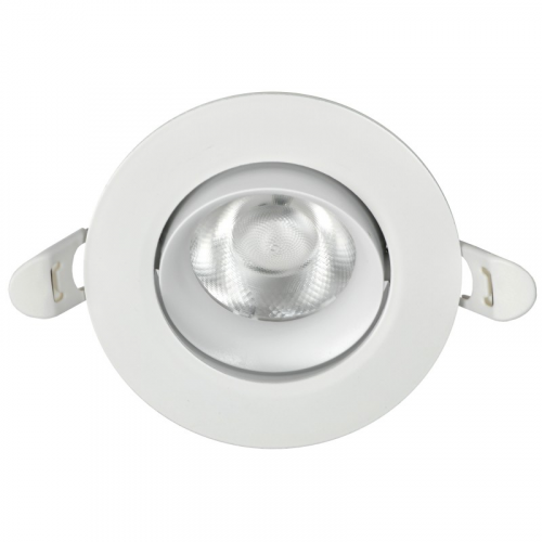 LIGHTING PRO Светильник светодиодный поворотный ДВО 1812 7Вт 4000К IP20 круг белый IEK, цена за 1 шт