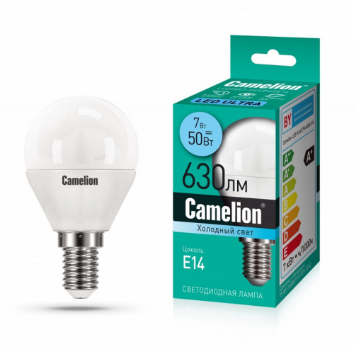 Camelion LEDRB/7-G45/840/E14 (Эл.лампа светодиодная 7Вт 220В, LED-M G45 7W 4000K E14), цена за 1 шт