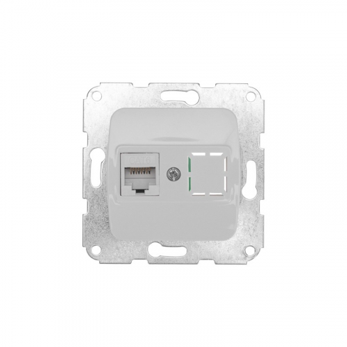 DEA Розетка Компьютер RJ45 с/у мех. Бел KRANZ, цена за 1 шт
