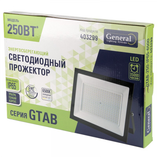Светодиодный прожектор GTAB-250-IP65-6500, цена за 1 шт