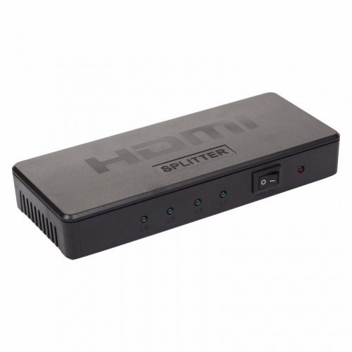 Делитель гнездо HDMI на 4 гнезда HDMI, пластик REXANT, цена за 1 шт