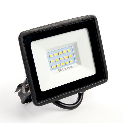 Прожектор светодиодный 2835 SMD 20W 4000K IP65 AC220V/50Hz, черный, LL-919, цена за 1 шт