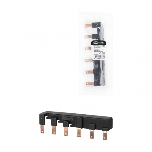 Шина соединительная наборная ШСН 3П 100А 2x3PIN(тип B) TDM, цена за 1 шт