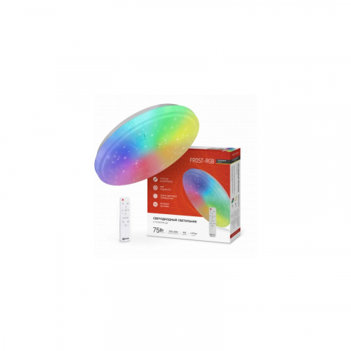 Светильник светодиодный COMFORT FROST-RGB 75Вт 230В 3000-6500K 4400Лм 495x85мм с пультом дистанционного управления IN HOME, цена за 1 шт