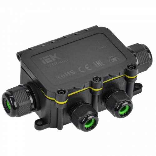 Коробка распределительная герметичная WTP-405 6 вводов IP68 IEK, цена за 1 шт