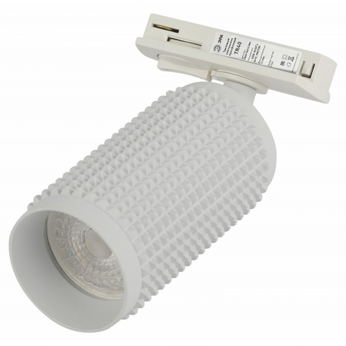 TR40-GU10 WH Трековый светильник однофазный ЭРА TR40-GU10 WH под лампу MR16 белый, цена за 1 шт