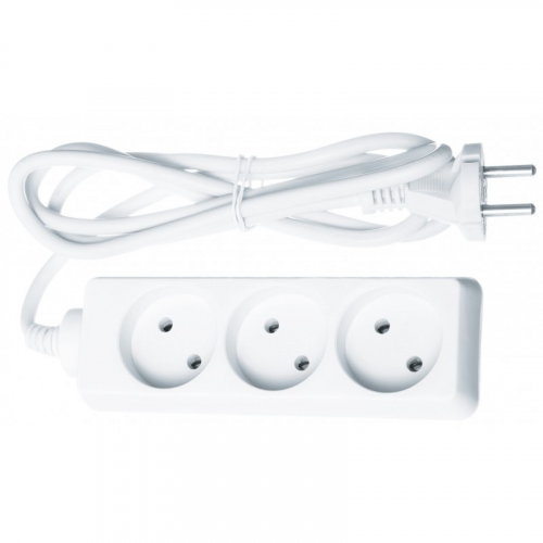 Удлинитель Navigator 61 309 NPE-S-03-300-X-2x1 б/з 3 гн. 3м, цена за 1 шт