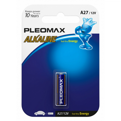 Батарейки Pleomax A27-1BL Alkaline, цена за 1 шт