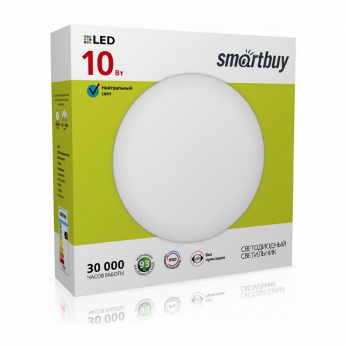 Светодиодный потолочный светильник (LED) Smartbuy-10W Wt (SBL-White-10-Wt-6K)/20, цена за 1 шт