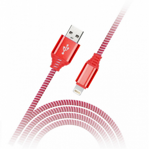 Дата-кабель Smartbuy 8pin кабель в нейлон. оплетке Socks, 1 м.,