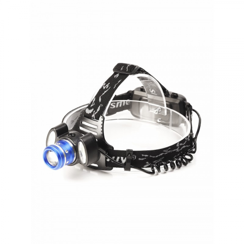 Аккумуляторный налобный фонарь 5 Вт LED + 2*3Вт COB, Smartbuy (SBF-HL028)/50, цена за 1 шт
