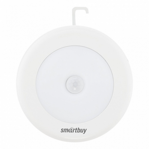 Светодиодный фонарь с датчиком движения и света 6 LED Smartbuy 3*AAA, белый (SBF-6-K), цена за 1 шт