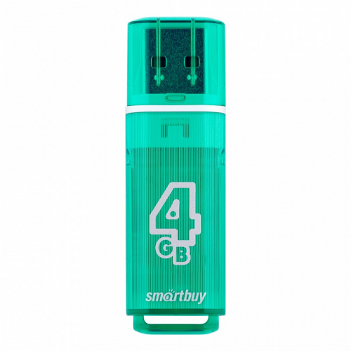 USB 2.0 накопитель Smartbuy 4GB Glossy series Green (SB4GBGS-G), цена за 1 шт