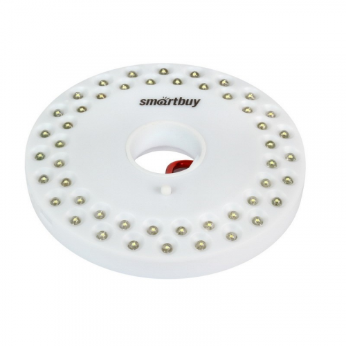 Светодиодный фонарь 48 LED с карабином для подвешивания Smartbuy 3AA, белый (SBF-8254-W)/120, цена за 1 шт