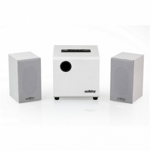Акустическая система 2.1 SmartBuy® SPARTA, MP3, FM, корпус МДФ, белая (арт.SBA-210)/6, цена за 1 шт