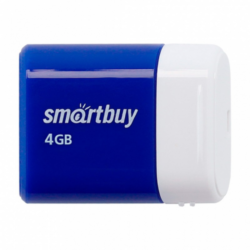 USB 2.0 накопитель Smartbuy 4GB LARA Blue (SB4GBLara-B), цена за 1 шт