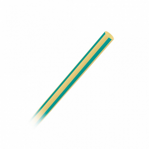 Термоусаживаемая трубка 6/3, желто-зеленая, 1 метр (SBE-HST-6-yg) (цена за упаковку, 10 шт), цена за 1 упак