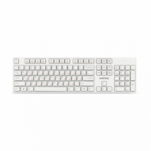 Клавиатура проводная мультимедийная Smartbuy ONE 238 USB белая (SBK-238U-W)/20, цена за 1 шт