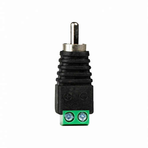 Наконечник 1 RCA (M), штекер с клеммной колодкой на винтах (2 штуки) (A204)/100, цена за 1 шт