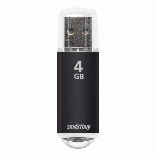 USB 2.0 накопитель Smartbuy 4GB V-Cut Black (SB4GBVC-K), цена за 1 шт