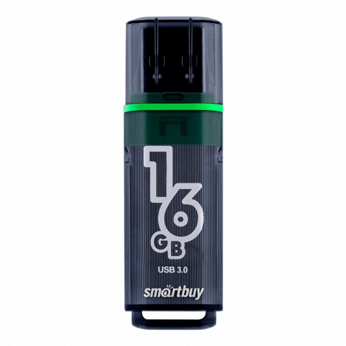 USB 3.0/3.1 накопитель Smartbuy 16GB Glossy series Dark Grey (SB16GBGS-DG), цена за 1 шт