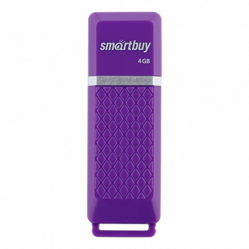 USB 2.0 накопитель Smartbuy 4GB Quartz series Violet (SB4GBQZ-V), цена за 1 шт