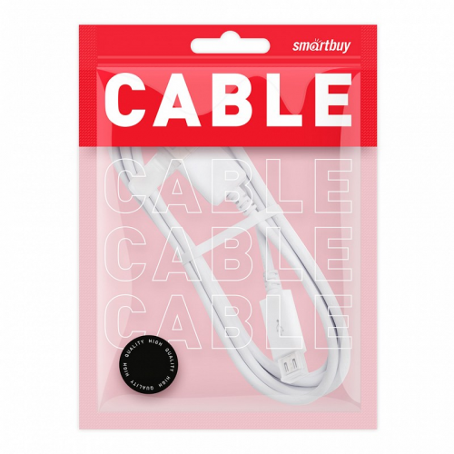 Дата-кабель Smartbuy USB - micro USB, цветные, длина < 1 м, белый (iK-12 white)/100, цена за 1 шт