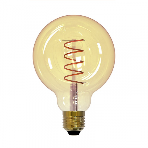 Лампы VINTAGE Uniel LED-G95-4W/GOLDEN/E27/CW GLV21GO, цена за 1 шт