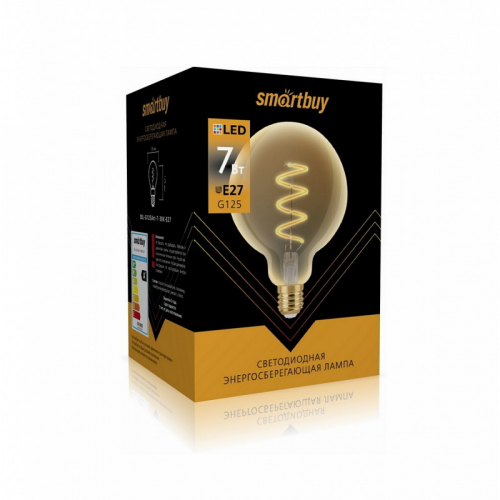 Светодиодная (LED) Лампа ART Smartbuy-G125-7Вт/3000К/E27/20, цена за 1 шт
