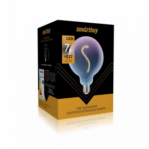 Светодиодная (LED) Лампа ART Smartbuy-G125BP-7Вт/2000К/E27/20, цена за 1 шт
