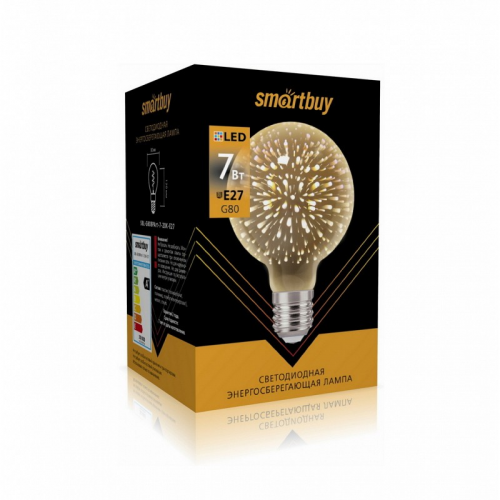 Светодиодная (LED) Лампа ART Smartbuy-G80-7W/2000/E27/40, цена за 1 шт