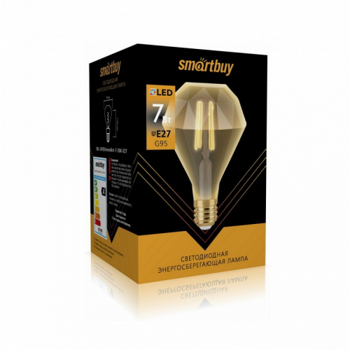 Светодиодная (LED) Лампа ART Smartbuy-G95Dimond-7W/3000/E27/40, цена за 1 шт