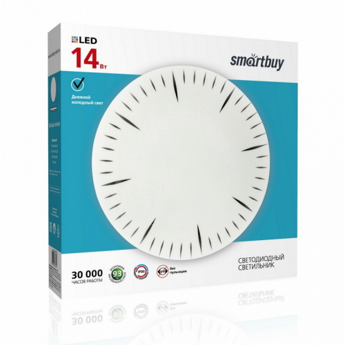 Светодиодный потолочный светильник (LED) Smartbuy-14W Clock (SBL-Clock-14-W-6K)/20, цена за 1 шт